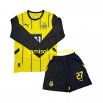 Camisolas de futebol Borussia Dortmund Karim Adeyemi 27 Criança Equipamento Principal 2024/25 Manga Comprida